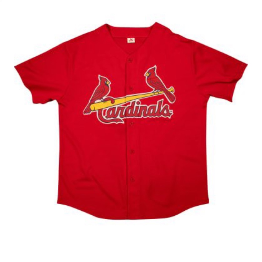 Cardinals Adult Red Embroidered Jersey St. Louis Cards MLB Baseball Saint Louis